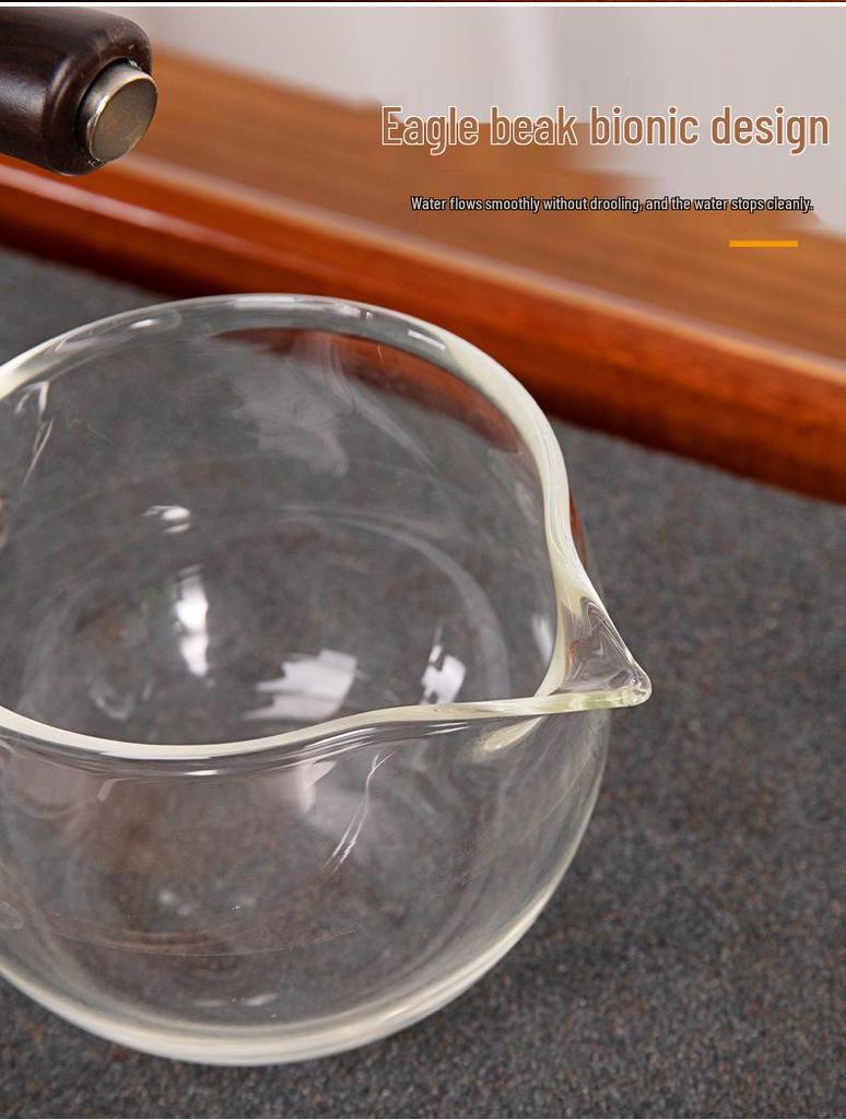 Heat-Resistant Glass Kung Fu Tea Set with Teacup, Teapot & Gaiwan - Automatic Household Set