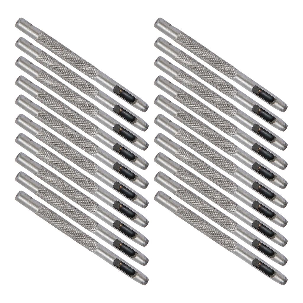 20pcs Leather Hole Punch Professional Carbon Steel Leather Hollow Punch Tool for Leather Gasket Belt Fabric Paper Plastic