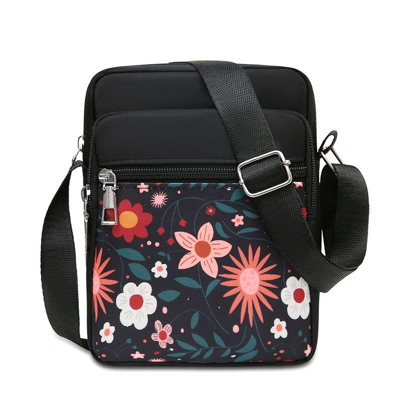 Women's Handbag Nylon Middle-aged and Elderly Single Shoulder Cloth Bag Crossbody Bag Doing Business Multi-layer Women's Bag