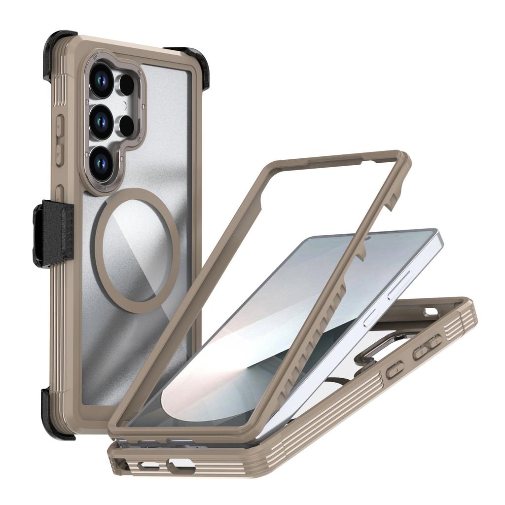 New 3in1 Acrylic for Magsafe Case For Samsung Galaxy S26 S25 S24 Ultra Plus S24 FE A06 A16 A26 A56 A36 A15 Full Protection Cover