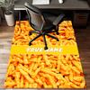 1PC Custom Name "Cheese Puffs Delight" Theme Floor Mat Ideal for Living Room, Game Rooms, Office, Bedroom, Floor Mat Playful Design