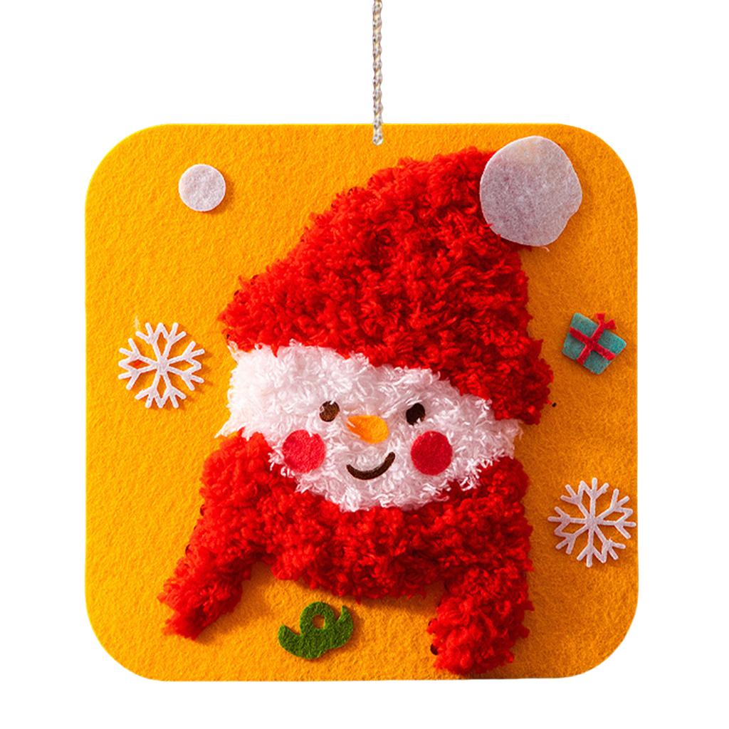DIY Christmas Embroidery Kit Multi-Purpose Lovely Animal Embroidery  Set Xmas Felt Sewing Craft for Adults Beginners