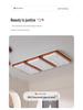2025 Chinese Bauhaus Retro Rectangular Ceiling Light: High-End Living Room Fixture