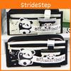 High Quality Panda Oxford Pencil Box For Students With Spacious Storage