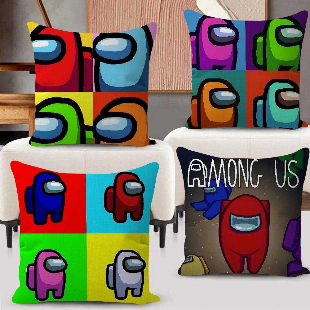 Jmg Clothing Unisex Party Video Games A-Among U-Us Cushion Cover Pillowcase Upholstery Sofa Throw Pillow Home Decor Pillowcas