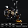 Haotun Zero-Gap Double Handle Spinning Reel: 5.2:1 Long-Cast, Squid & Micro-Object Fishing.