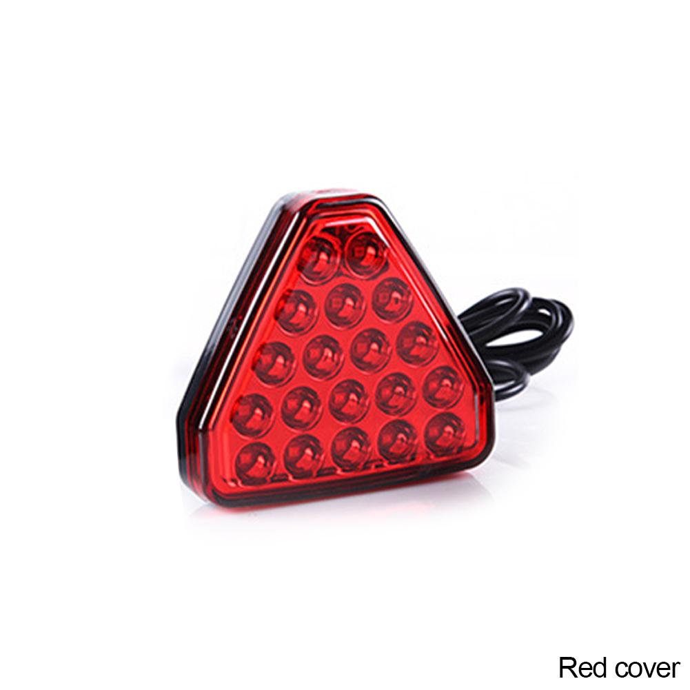 

12 В автомобильный треугольный красный светодиодный фонарь в стиле F1 для третьего заднего бампера, универсальный стоп-сигнал для автомобиля, аксессуары