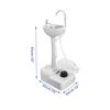 220ML Portable Washing Station Mobile Freestanding Hand Wash Sink for Camping Caravans Outdoor Activities Washing Table 50 x 33 x 83 cm