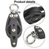 35mm Heavy Pulley Swivel Sailing Block With Becket Stainless Steel Sheave Block For Rigging Sailboat Marine Boat Accessories