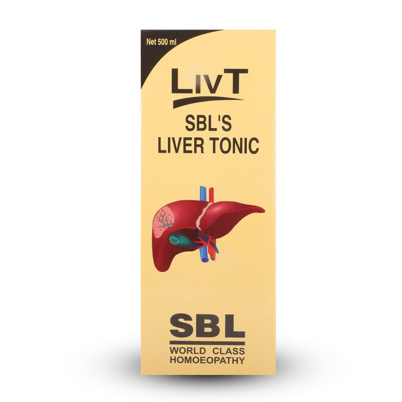 SBL Liv T Herbal Liquid 500 Ml Liver Care Daily Wellness Tonic Detox Support Pack Of 1 India Formula Blend Plus
