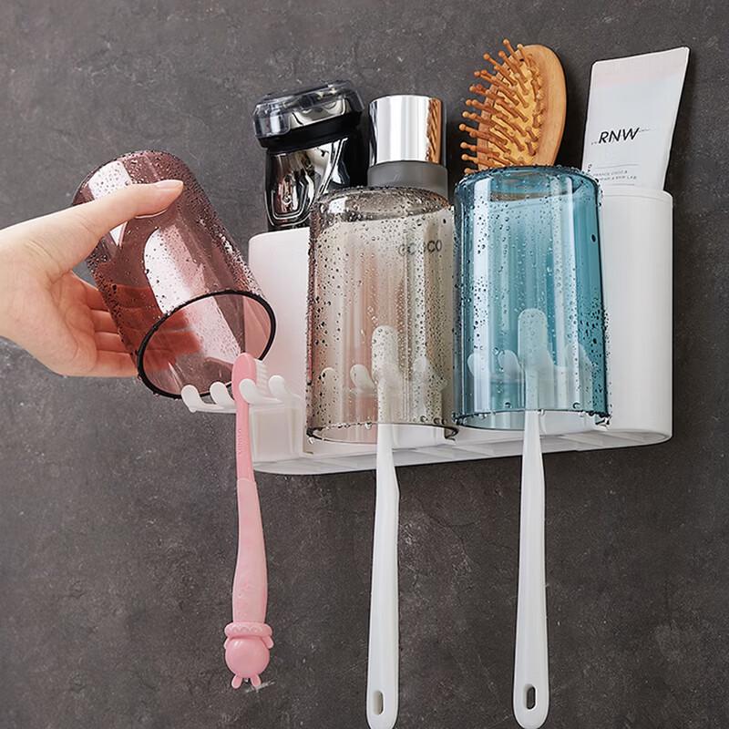 Ecococo No-Drill Wall-Mounted Toothbrush Holder