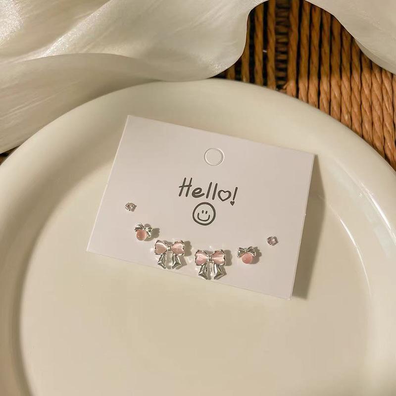 Exquisite Set, Earrings, Niche Design Earrings, Women's High-end Stud Earrings, Women's 6-piece Set