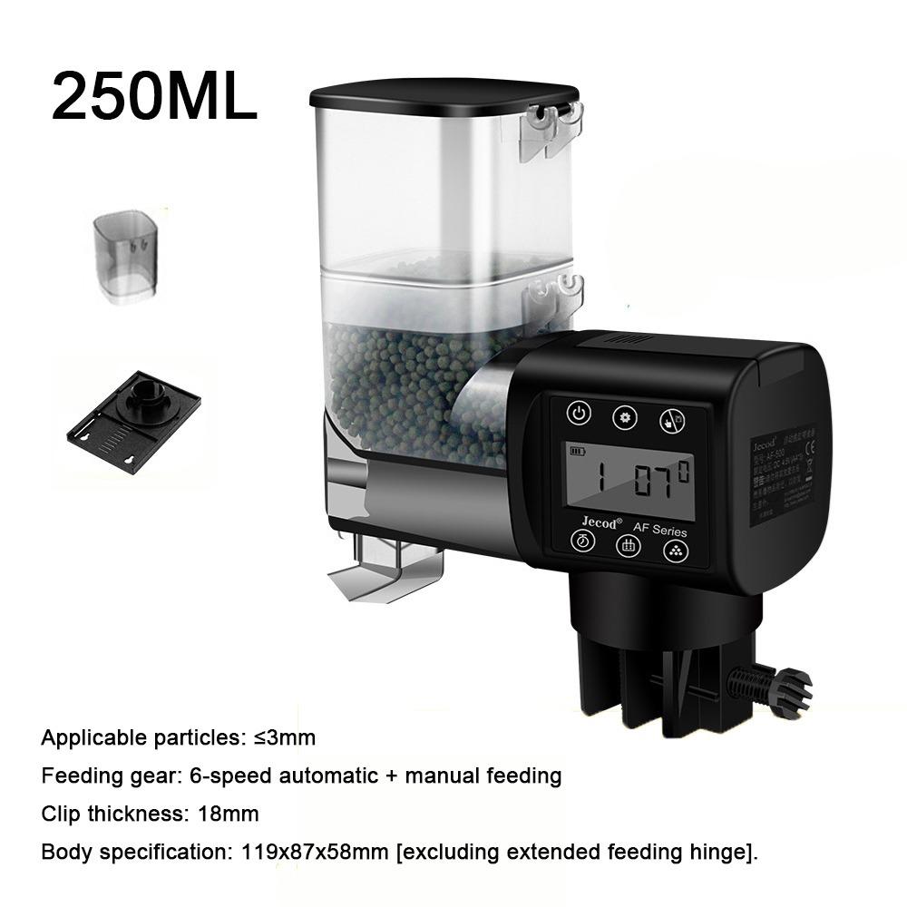 250ML/500M Intelligent Automatic Feeder Digital Display Screen Automatic Fish Feeder Home