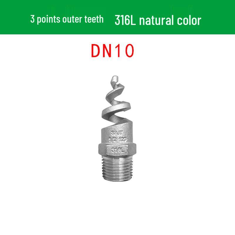 Stainless Steel Anti-Clog Spiral Spray Nozzle for Cooling Tower & Fire Protection