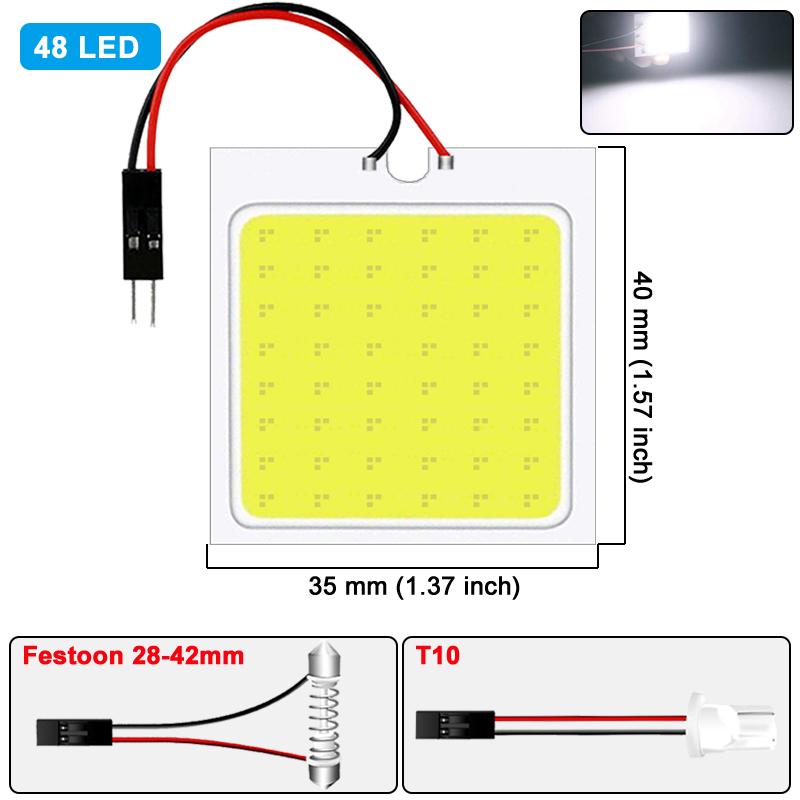 

1/4/10 шт. Светодиодные лампы C5W Фестон 31 мм 36 мм 39 мм 42 мм T10 W5W Светодиодная лампа COB 12 В 6500 К Белый Автомобильные внутренние купольные лампы для чтения багажника 10 PCS
