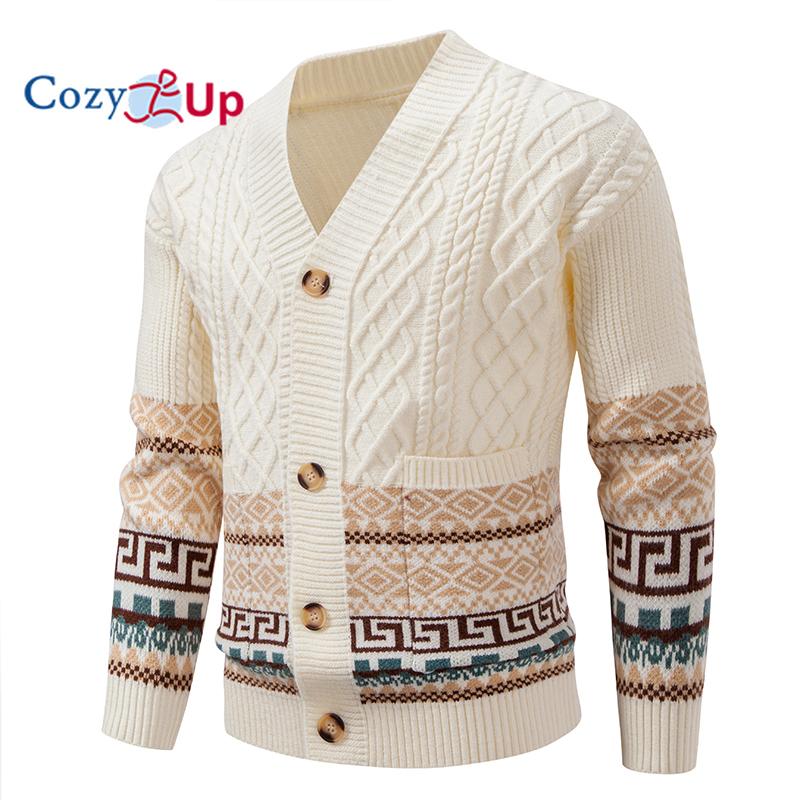 Autumn Winter 2025 Cardigan Sweaters for Men Jumper Warm Sueter Masculino Vintage Christmas Man Luxury Knitted Sweater Coats 4XL