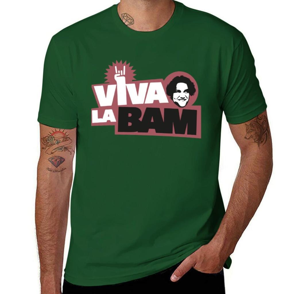 Bam Margera T-Shirt Oversized Hippie Clothes Plain White T Shirts Men
