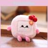 Plush Stinky Tofu Key Chain Bag Pendant Animal Doll Decoration Toy Kids Gift