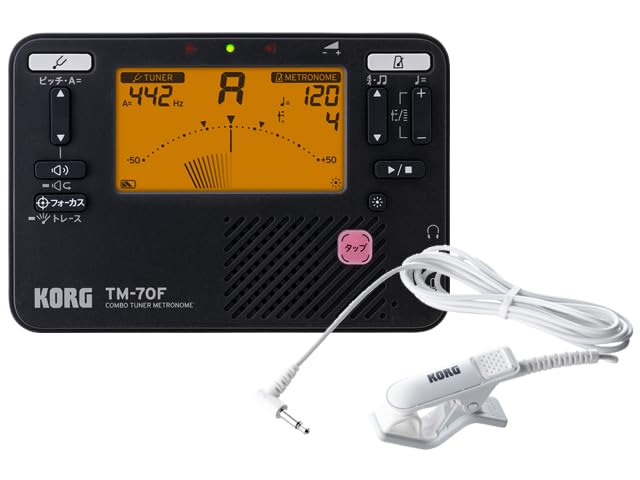 

Combo Tuner Metronome TM-70F Black TM-70F-BK + CM-400-WH Set