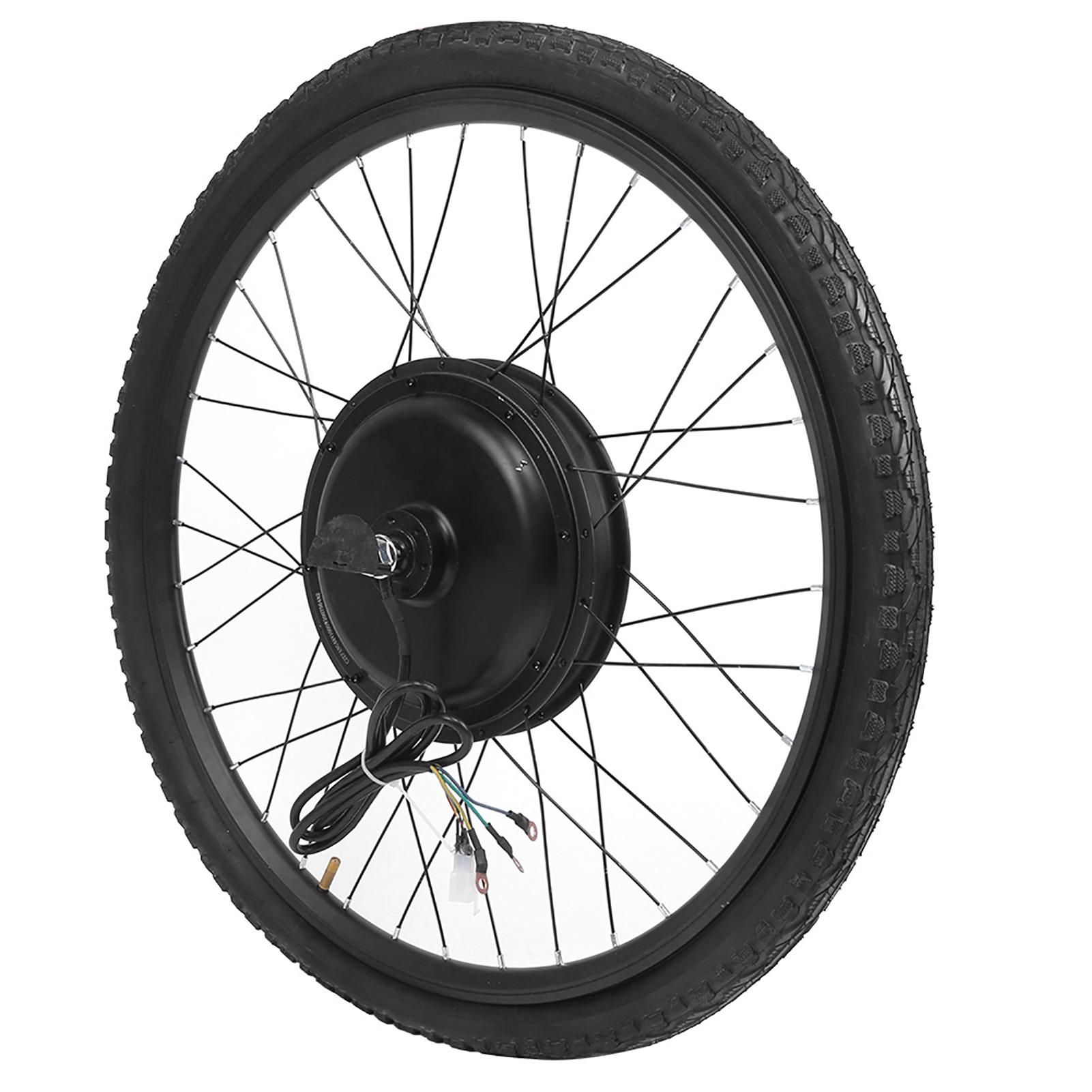 48V 1000W 26in Electric Bicycle EBike Rear Wheel Motor Conversion Adapter Set