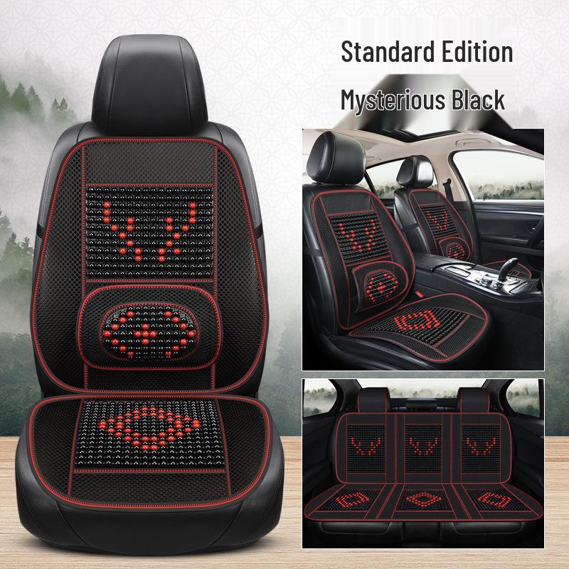 Universal Ventilated Wooden Bead Car Seat Cushion for All Seasons