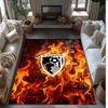 Covor din Catifea de Cristal cu Imprimeu Fotbalistic Bournemouth, Covor de Podea Interior Confortabil, Absorbant de Apă, Anti-Alunecare