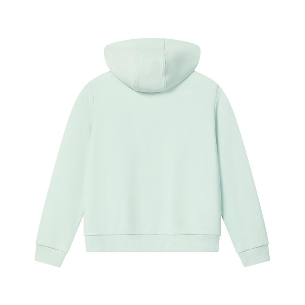 Fila Heritage Fashion Simple Sports Casual Versatile Comfortable Knitted Hoodie Women Hoodies Green F61W548201FLG