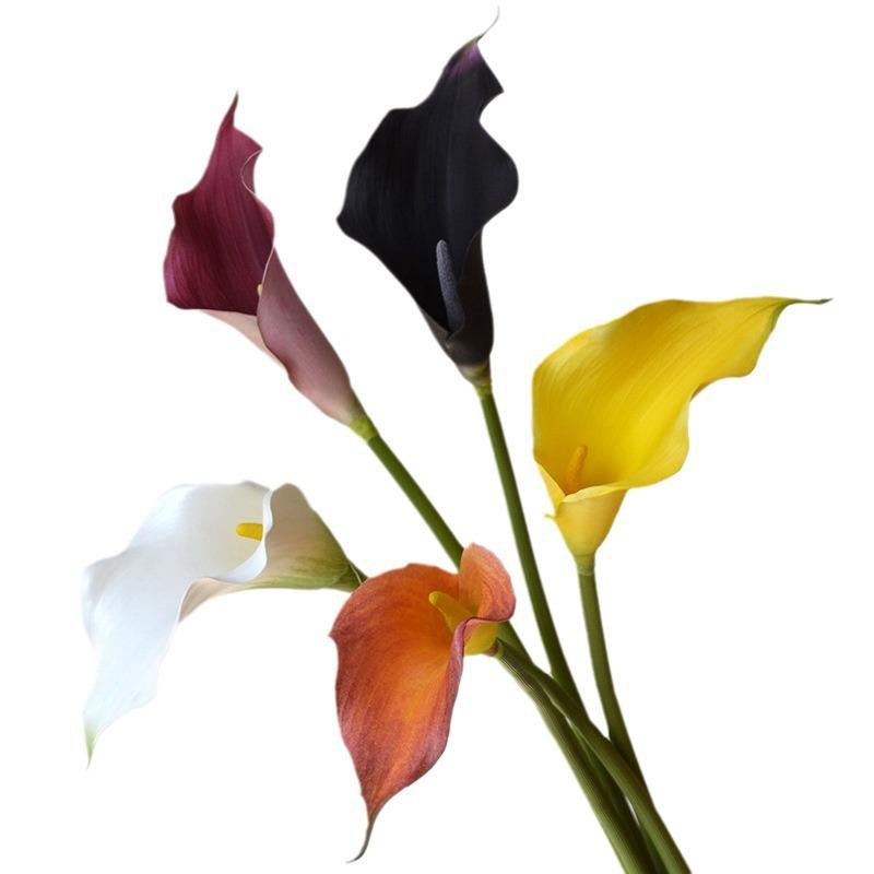 Künstliche Calla-Lilie EVA-simulierte Blume Kunstblume weicher Hochzeitsstrauß Heimdekoration