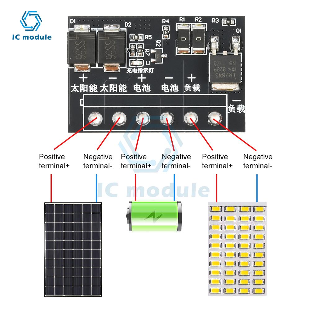 DC 6-45V Solar Street Light Control Board LED Light Fully Automatic Solar Light Driver Control Board
