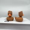 3D Printed Groot Duck Statue, Groot Theme Rubber Duck, Durable Plastic, Indoor/Outdoor Desktop Office Home Decor, Unique Design