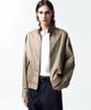 Insilence Chambray Harrington Jacket Mocha Brown