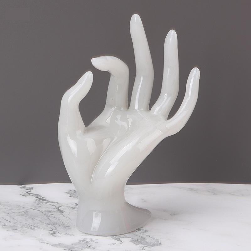 Stojak ekspozycyjny na biżuterię z bransoletką i zegarkiem Ok Model dłoni Art Supply Biżuteria Bransoletka Pierścień Stojak ekspozycyjny Model Uchwyt