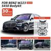 Mercedes-Benz S-Class W223 S450 Sport Body Kit: Front Bumper, Rear Bumper, Side Skirts