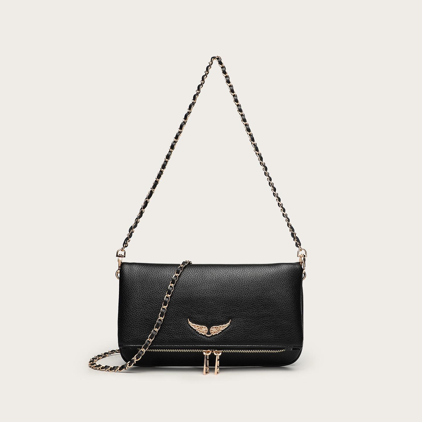 The BAY Franse Klassieke Echt Lederen Kleine Crossbody Tas - Europese & Amerikaanse Mode
