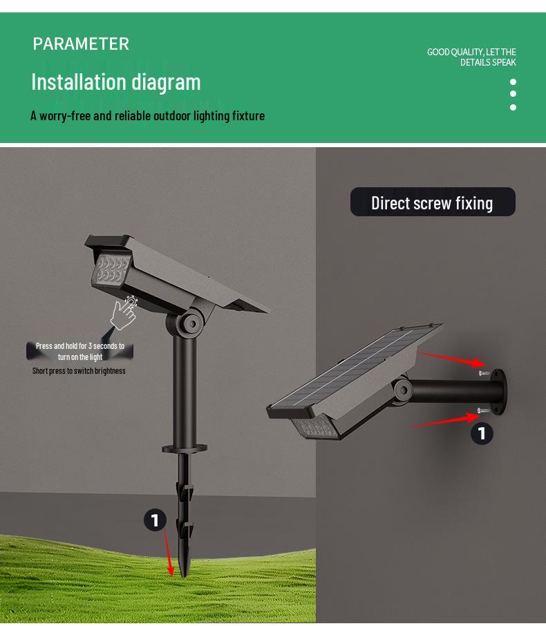 Golden Whistle Solar COB Waterproof Garden, Lawn, and Courtyard Light