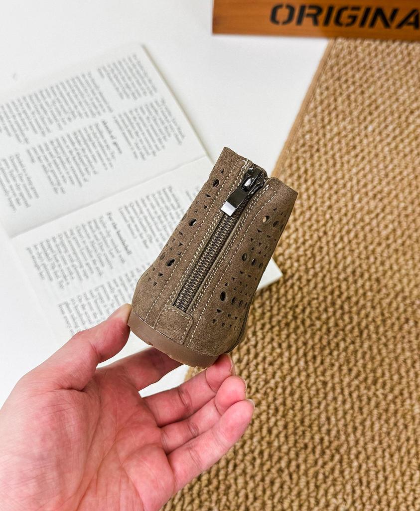 Letnie Buty Dziecięce 2026 Koreański Styl Oddychające Perforowane