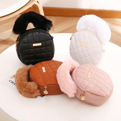 Small Bag Women's Shoulder Bag Niche Fashion Small Round Bag