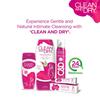 Clean & Dry Daily Intimate Wash For Women Gentle Hygiene Cleanser pH Balanced Vaginal Wash Smoothing Body Care 190ml