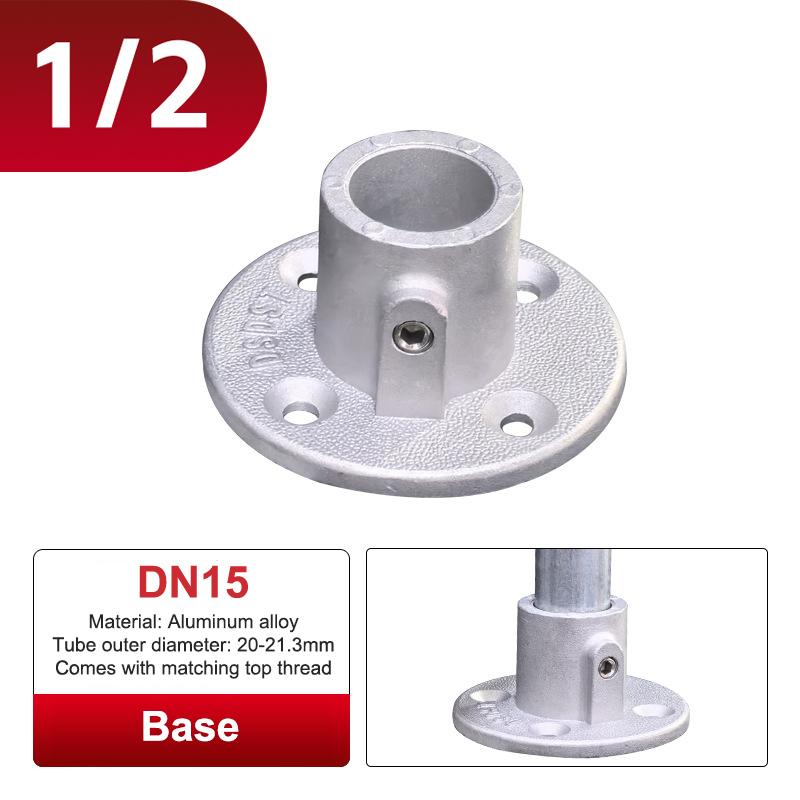 Aluminiumlegierung Verbinder Winkelstück T-Stück Basis Flach Dreidimensional Fitting Verbindung Befestigung 20/25mm Stahlrohr Regal Teile