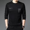 Trendy Youth Sweatshirts for Men, Spring and Autumn Versatile Long-sleeved T-shirts for Men, Round Neck Autumn Bottoming Shirts for Men
