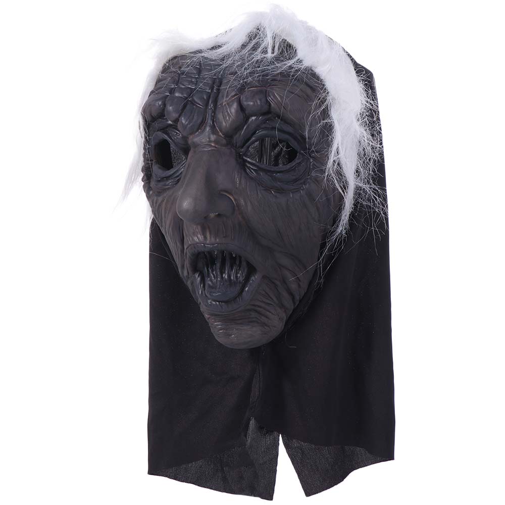 Black Tongue Halloween Ghost Witch Mask Latex Party Cosplay Props Costume Props