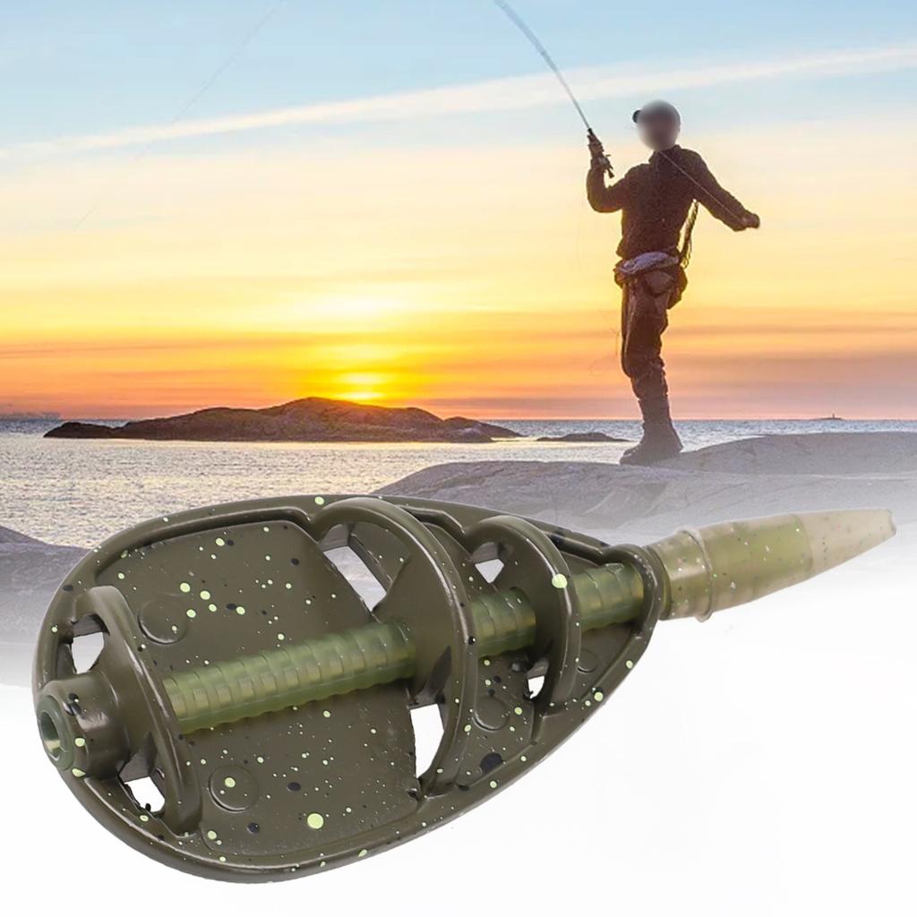 Outerdoor Riverside Fishing Feeder Zinc Alloy 7.6x3.2cm