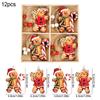 Christmas Wooden Pendants Gingerbread Man Gnomes Xmas Tree Hanging Oranment 2025 Noel Navidad Decorations for Home New Year Gift