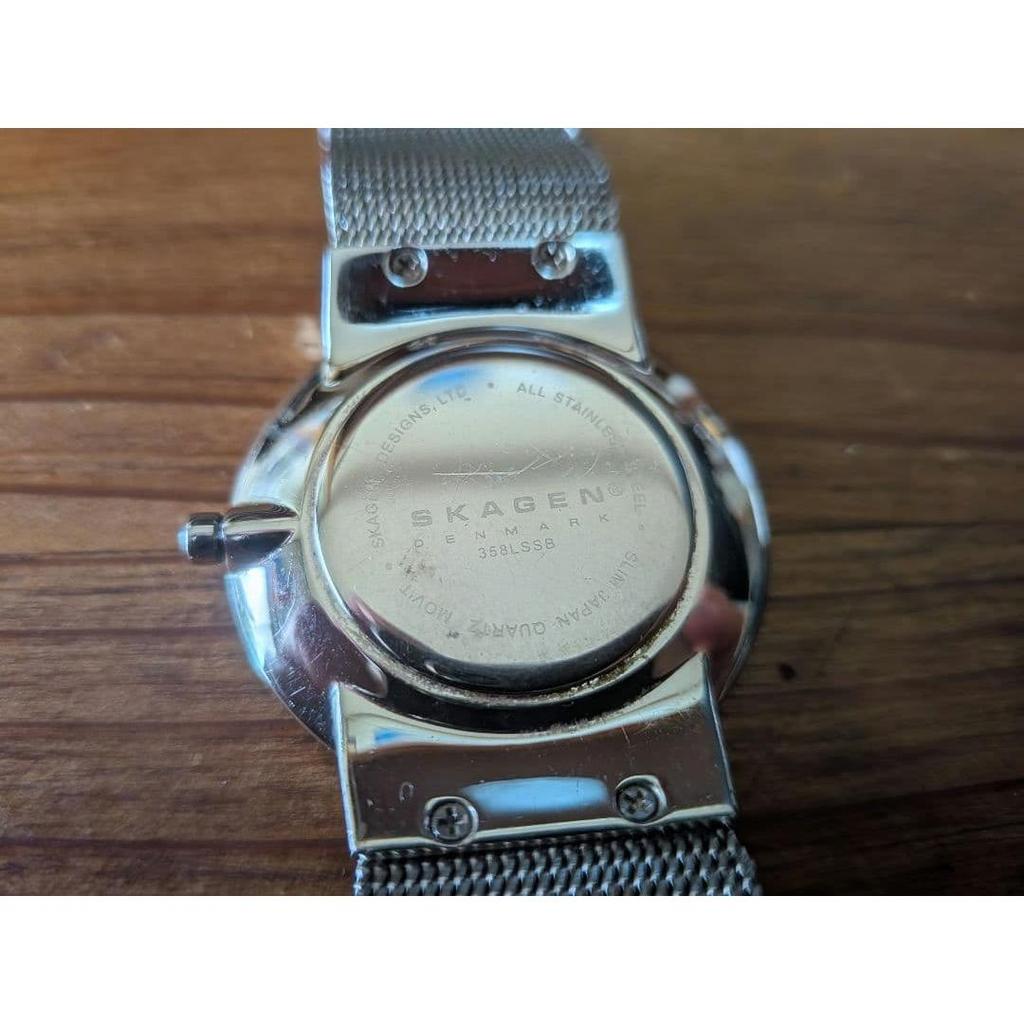 Used [Rare Item] SKAGEN Quartz Watch Black 358LSSB