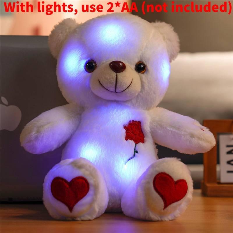 

Светящееся Сердце Вышивка Плюшевый Мишка Плюшевая Игрушка Животное Набивная Декоративная Кукла Rose