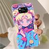AD80 Sailor Moon Clear Case for Samsung A04 A14 A23 A34 A54 M23 M33 M52 M53 Realme 10 9 C30S C35 C55 VIVO Y02 Y21 Y33S Y51 X80 V25 Cover