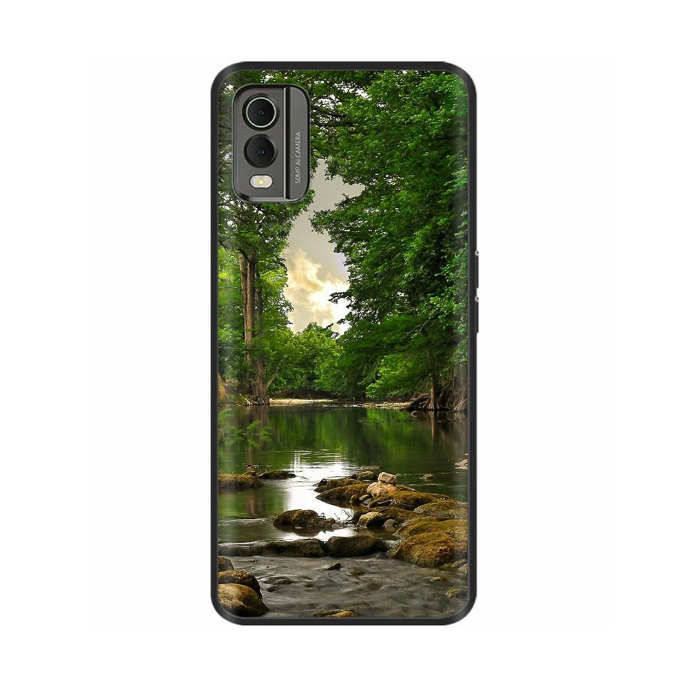 

Чохол для телефону Nokia C32 Case 2023 ТПУ Розфарбований М який силікон Чорний бампер Coque для Nokia C32 C 32 4G NokiaC32 Чохли Ударостійкий Nokia C32