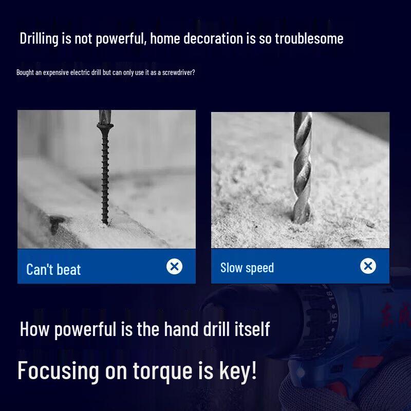 Dongcheng 20V Cordless Brushless Impact Drill/Driver CN plug (adapter included)