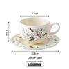 Deou Starlight Ceramic Pastoral Coffee Cup and Saucer