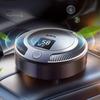 Wireless Ozone Disinfector Car Air Purifier with Digital Display, Negative Ion Generator for Odor Elimination & Smoke Removal , 2000mAh Rechargeable
